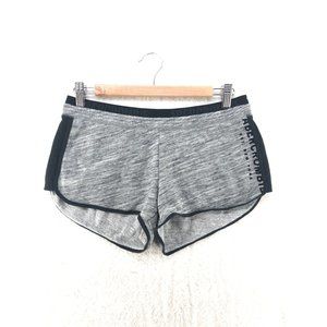 WOMENS ABERCROMBIE & FITCH GRAY W/BLACK TRIM RETRO GYM SHORTS